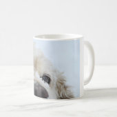 Cocker Spaniel im Schnee Kaffeetasse (VorderseiteRechts)