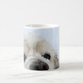 Cocker Spaniel im Schnee Kaffeetasse (Mittel)