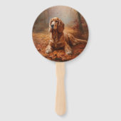 Cocker Spaniel in Herbstleaves Inspiriere Fall Fächer (Vorderseite)