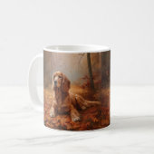 Cocker Spaniel in Herbstleaves Inspiriere Fall Kaffeetasse (Vorderseite Links)