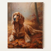 Cocker Spaniel in Herbstleaves Inspiriere Fall Planer (Rückseite)