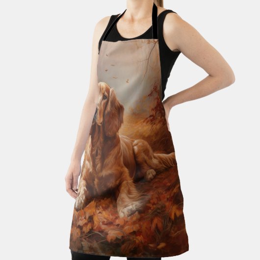 Cocker Spaniel in Herbstleaves Inspiriere Fall Schürze (InSitu)