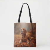 Cocker Spaniel in Herbstleaves Inspiriere Fall Tasche (Vorderseite)