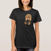 Cocker Spaniel in Pocket Puppy Hund T - Shirt Gesc (Vorderseite)