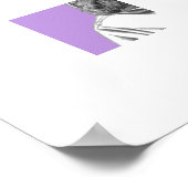 Cocker Spaniel in Rain Coat (Sumire) Poster (Ecke)