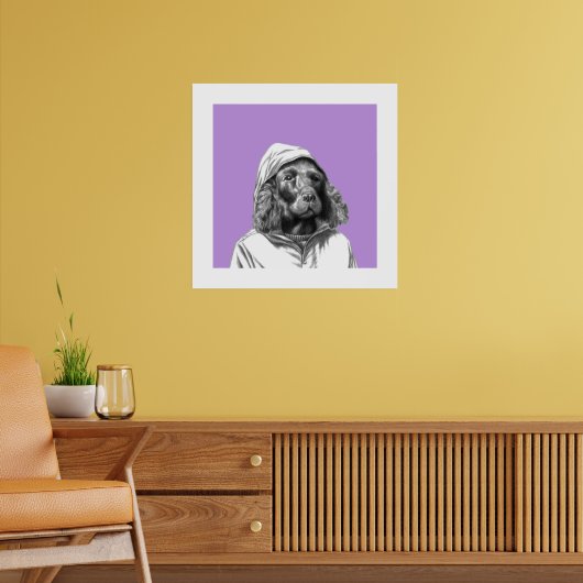 Cocker Spaniel in Rain Coat (Sumire) Poster (Wohnzimmer 2)