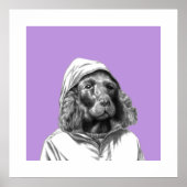 Cocker Spaniel in Rain Coat (Sumire) Poster (Vorne)
