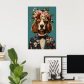 Cocker Spaniel In Suit Poster, Cocker Spaniel Poster (Heimbüro)