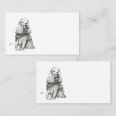 COCKER SPANIEL INGLÉS VISITENKARTE (Vorne/Hinten)