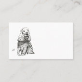 COCKER SPANIEL INGLÉS VISITENKARTE (Vorderseite)