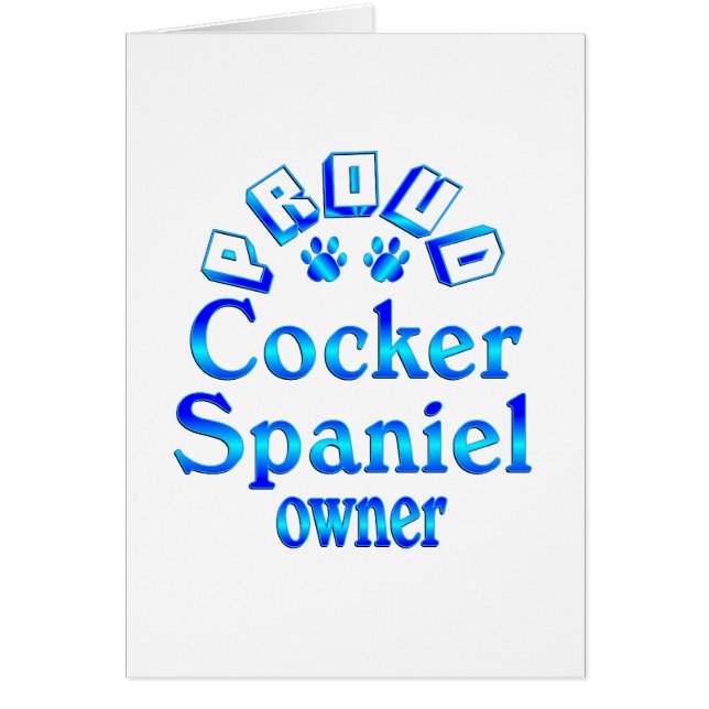 Cocker spaniel-Inhaber (Vorne)