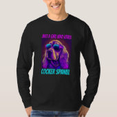 Cocker Spaniel Just a girl who loves Cocker Spanie T-Shirt (Vorderseite)