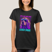 Cocker Spaniel Just a girl who loves Cocker Spanie T-Shirt (Vorderseite)