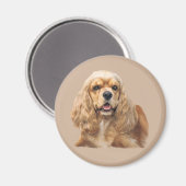 Cocker Spaniel Just Adorable Magnet (Vorderseite/Rückseite)