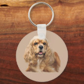 Cocker Spaniel Just Adorable Schlüsselanhänger (Vorderseite)