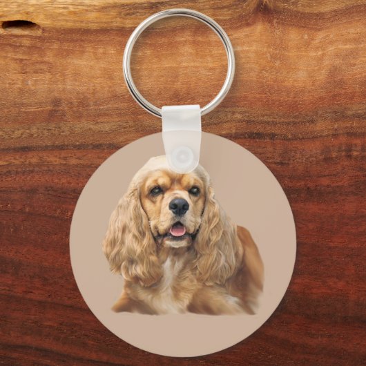 Cocker Spaniel Just Adorable Schlüsselanhänger (Vorderseite)