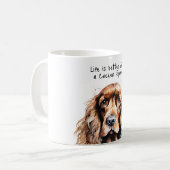 Cocker Spaniel Kaffeetasse (Vorderseite Links)
