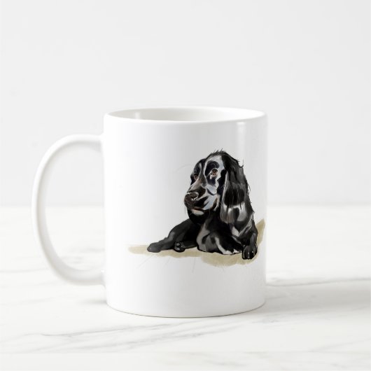 Cocker Spaniel Kaffeetasse, Geschenk für Hundemutt Kaffeetasse (Links)