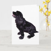 Cocker Spaniel Karte (Gelbe Blume)