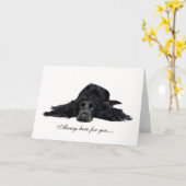 Cocker Spaniel Karte (Gelbe Blume)