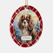 Cocker Spaniel Keramik-Kreisor ornament (Rechts)