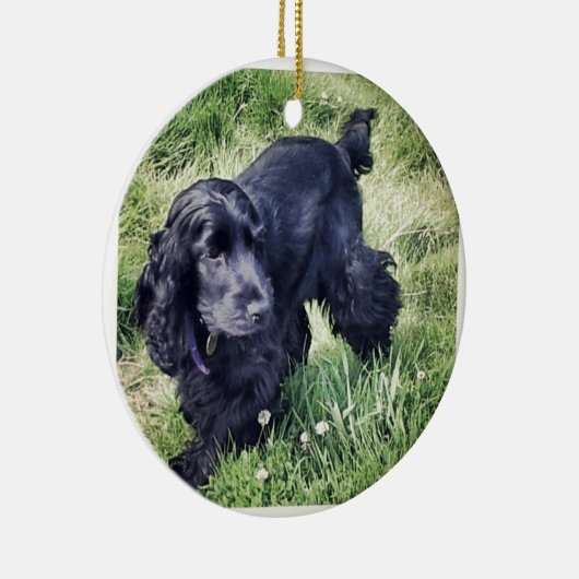 Cocker Spaniel Keramik Ornament (Rechts)