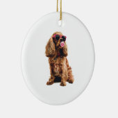 Cocker Spaniel Keramik Ornament (Rechts)