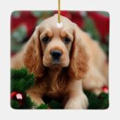 Cocker Spaniel Keramikornament (Rückseite)