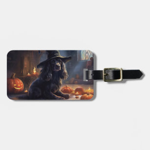Cocker Spaniel Kürbisse Halloween Gruselig Gepäckanhänger