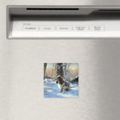 Cocker Spaniel Lass es schneien Weihnachten Magnet (In Situ (Geschirrspüler))