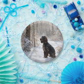 Cocker Spaniel Lass es schneien Weihnachten Pappteller (Party)