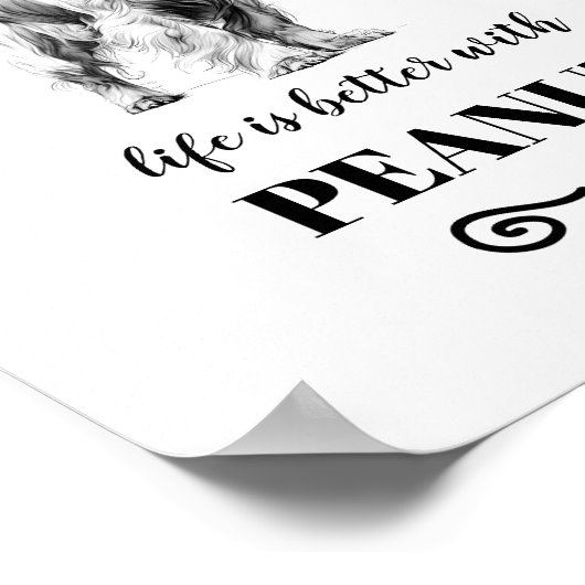 Cocker Spaniel Leben ist besser mit dem benutzerde Poster (Ecke)