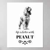 Cocker Spaniel Leben ist besser mit dem benutzerde Poster (Vorne)