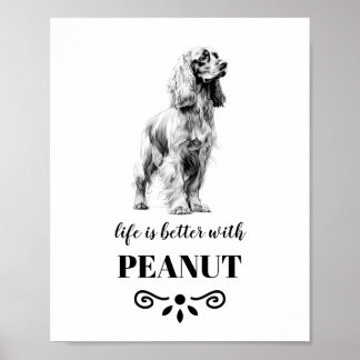 Cocker Spaniel Leben ist besser mit dem benutzerde Poster