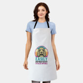 Cocker Spaniel leicht ablenkbar Vintage Hundeshirt Schürze (Getragen)
