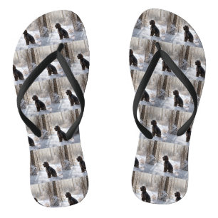 Cocker Spaniel Let It Snow Weihnachten Badesandalen