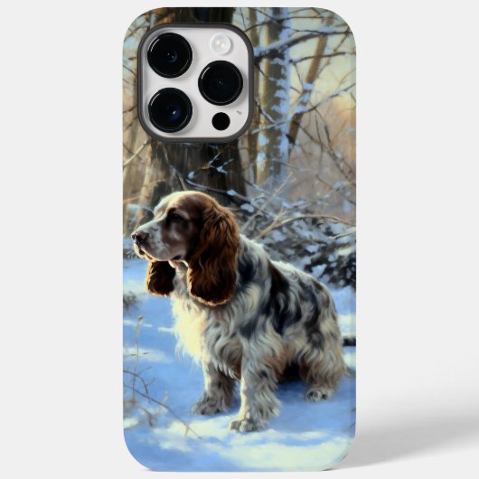 Cocker Spaniel Let It Snow Weihnachten Case-Mate iPhone Hülle (Rückseite)