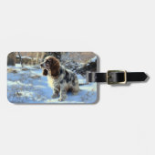 Cocker Spaniel Let It Snow Weihnachten Gepäckanhänger (Vorderseite horizontal)