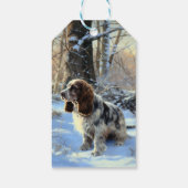 Cocker Spaniel Let It Snow Weihnachten Geschenkanhänger (Rückseite)