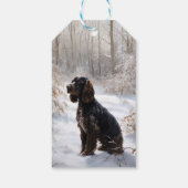 Cocker Spaniel Let It Snow Weihnachten Geschenkanhänger (Rückseite)