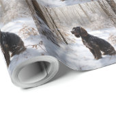Cocker Spaniel Let It Snow Weihnachten Geschenkpapier (Rolleneckpunkt)