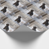 Cocker Spaniel Let It Snow Weihnachten Geschenkpapier (Ecke)