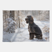 Cocker Spaniel Let It Snow Weihnachten Geschirrtuch (Horizontal)