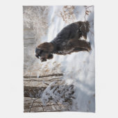 Cocker Spaniel Let It Snow Weihnachten Geschirrtuch (Vertikal)