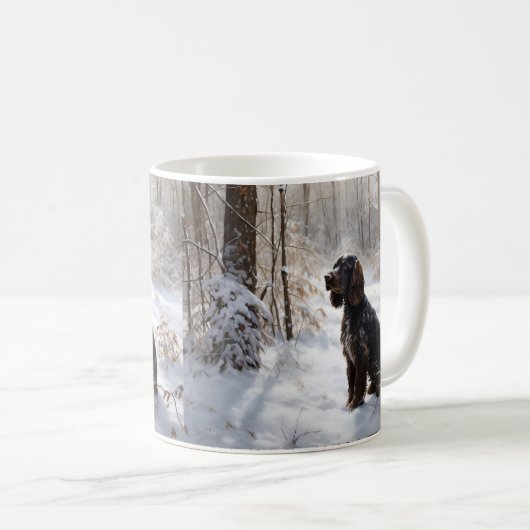 Cocker Spaniel Let It Snow Weihnachten Kaffeetasse (VorderseiteRechts)