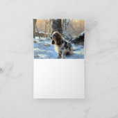 Cocker Spaniel Let It Snow Weihnachten Karte (Innenseite)