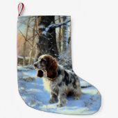 Cocker Spaniel Let It Snow Weihnachten Kleiner Weihnachtsstrumpf (Vorderseite)