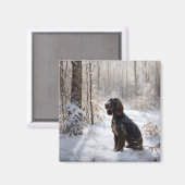 Cocker Spaniel Let It Snow Weihnachten Magnet (Vorderseite/Rückseite)