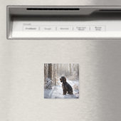 Cocker Spaniel Let It Snow Weihnachten Magnet (In Situ (Geschirrspüler))