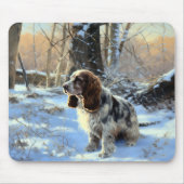 Cocker Spaniel Let It Snow Weihnachten Mousepad (Vorne)